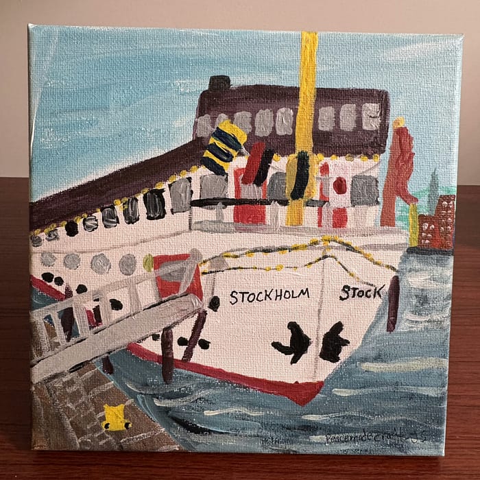 Tour of StockHolm - Original Acrylic Painting