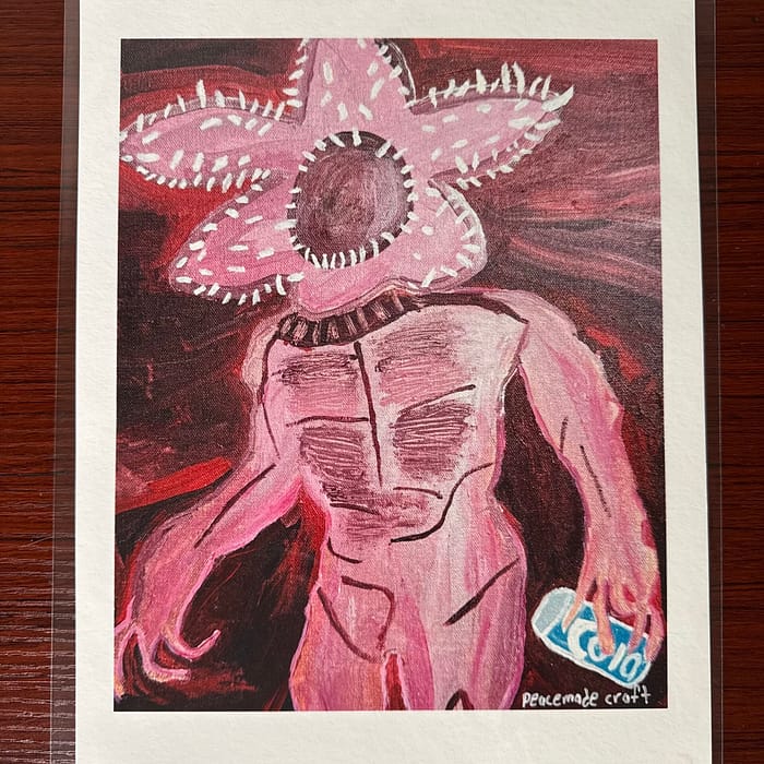The Pink Demogorgon - Original Print